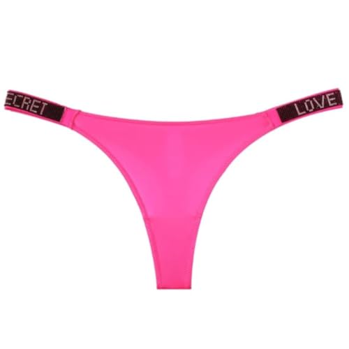 Image of Women's Low-Rise Thong Panty | Stretchable Polyester Innerwear for Comfort | Soft Waistband Lingerie for Women & Girls