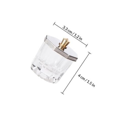 STAHAD 3pcs Cuencos Líquidos para Uñas con Tapa de Acero miniatura 2