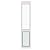 Liberty Pet Door for Sliding Glass Door | Vinyl Frame with Closing Cover | for Home & Rentals | Clear Glass | White, XL Flap, 74" - 75.5" Slider Height