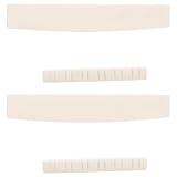 4 Pezzi Sella per Chitarra Acustica 12 Corde Beige in Osso Naturale