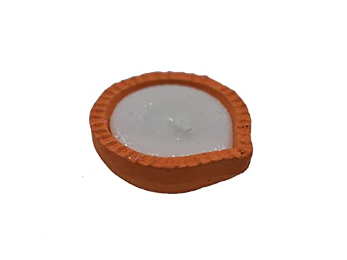 Store Indya Tealight Holder Diyas For Outdoor Lights And Decoration|Decorative Handmade Terracotta Clay Diya | Tealight Candle Holder Diya |Home Decorations And Gift Items | Set Of 6 Decor Diyas #TOP7