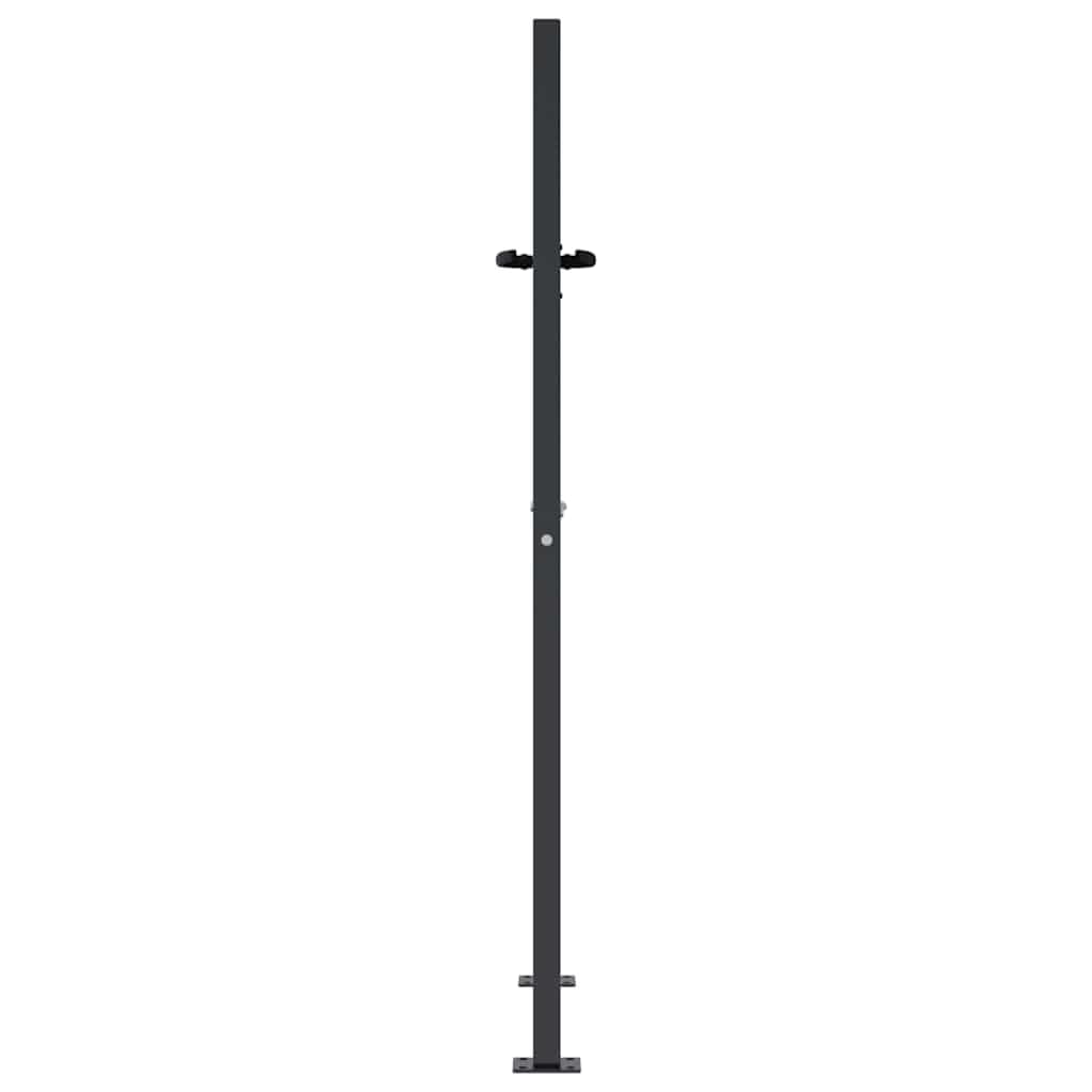 Refined Puerta de jardín antracita 105x155 cm acero diseño cuadrado