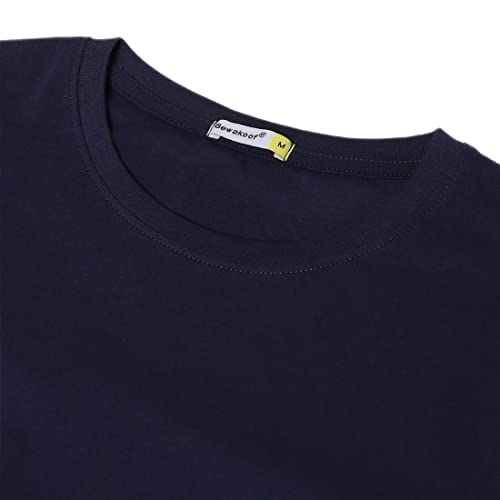Image of Bewakoof Men's Graphic Printed 100% Cotton T-Shirt - Regular Fit, Round Neck, Half Sleeves Blue