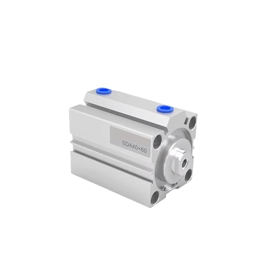 Vérin pneumatique compact anti-fuite Thin-7 alésage 20 mm course 60 mm robuste