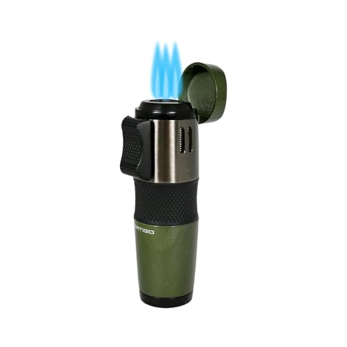 Encendedor Triple Antorcha Vertigo Oculus con Apoya Cigarro