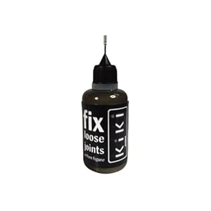 Kiki Fix – Solución de juntas sueltas para figuras de acción y modelos, cabeza de aguja, 1.0 fl oz