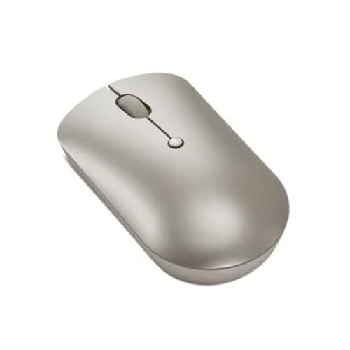 Image of Lenovo 540 USB-C Compact Wireless Mouse (2400 DPI Sensor, 2.4GHz Wireless Nano USB, 4-Button (Left Click, Right Click, Scroll Click, DPI)|Ambidextrous Design|3 Year Warranty | Sand), GY51D20873