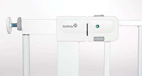 Safety 1st Easy Install Baby Gate for Doorways, Auto-Close Pressure-Mounted Magnetic Latch, Indoor Dog Gates, No Drilling, Fits 29"-38", White - image 7