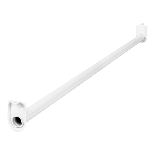 Design House Adjustable Closet Rod, White, 72 in. to 120 in., 205849