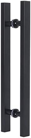 Poignée porte grange coulissante pour sublimer votre salon moderne avec élégance noire