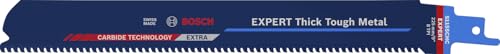Bosch Professional 3x Lames de scie sabre Expert `Thick Tough Metal` S 1155 CHC (pour Acier robuste, Fonte, Longueur 225 mm, Accessoires Scie sabre)