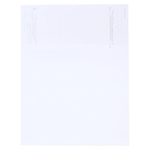 EnDoc Computer Check Paper - 50 Sheets - Business Checks on Top and Stub on Bottom - Security Features & Laser Printer Compatible with Quickbooks Blank Check Stock - Diamond Blue