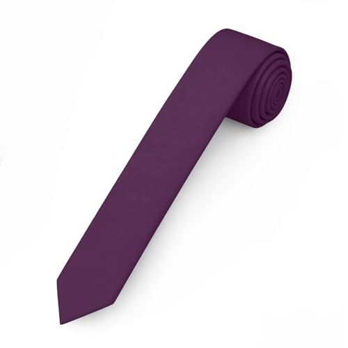 Image of Jacob Alexander Ultra Skinny 1.5 inch Men's Solid Necktie
