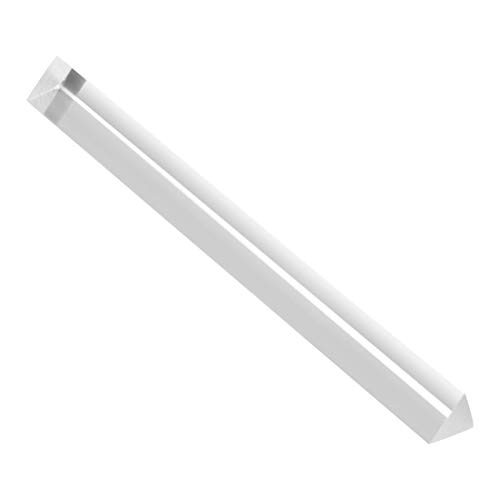 uxcell Acrylic Triangle Rod 1 inch Wide 10 inch Length Clear PMMA Bar Stick | Solid Plastic