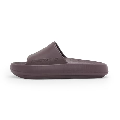 Image of Red Tape Mens Sliders in Beige | Casual Pool Sliders