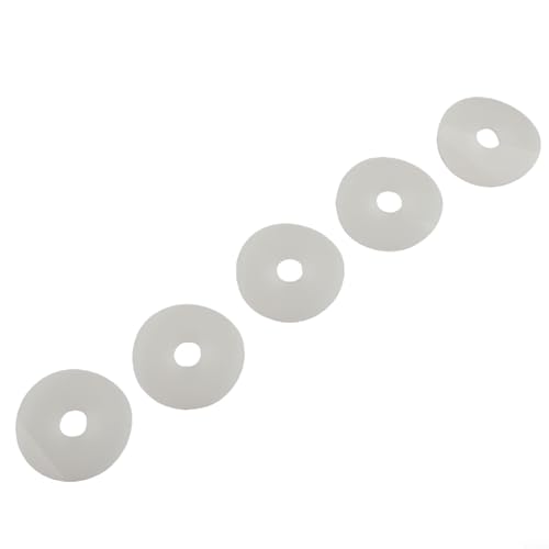 Juego de 5 arandelas de diafragma de goma para inodoros Roca AH0007100R, diámetro interior de 0.67 pulgadas, diámetro exterior de 2.6 pulgadas, accesorio de baño negro
