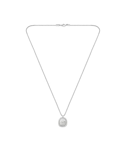 Lacoste Collier pour Homme Collection VIGOR en Acier inoxidable et Couleur Or Jaune