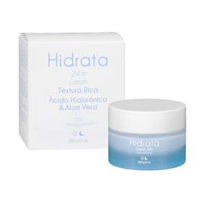 Crema facial Hidrata ácido hialurónico y aloe vera todo tipo de piel Tarro 50 ml