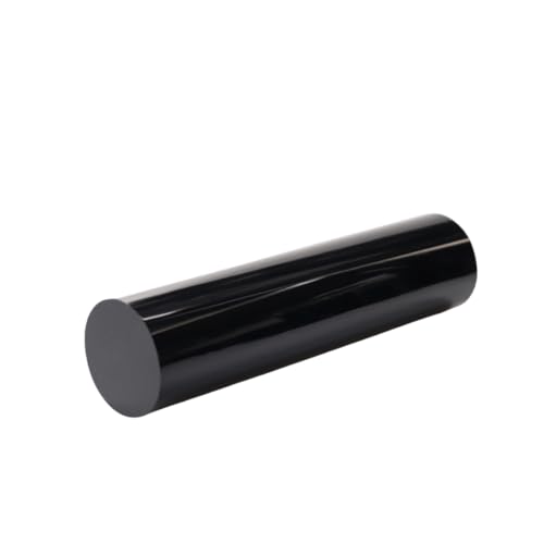 Tige solide en zircone noire 12x100mm pour guidage mécanique industriel
