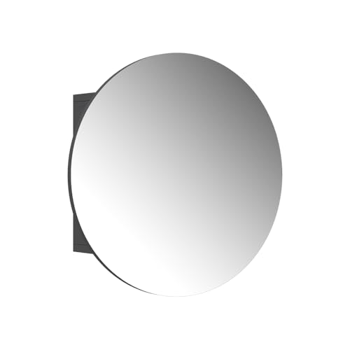 Vicco Badspiegelschrank Anthrazit Loki 50x50x17 cm - Badezimmerschrank mit Spiegel, Schnell & einfach an der Wand montiert