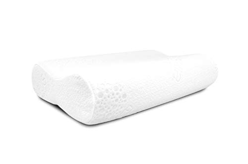 Fushia Medical Care Almohada Anatomica 70x40 con Relleno 100% monobloque viscoelastica | Almohada Cervical con Forma ergonómica Adecuada para Todos los durmientes | Almohada Antiácaros