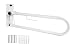 Produktbild PEPE - Wandstützgriff Klappbar (x1 stück, 75 cm), Haltegriffe für Senioren, Stützgriff WC Weiß, Haltegriff Toilette Klappbar, Wandstützgriff WC, Aufstehhilfe für Toilette Stützhilfe mit Papierhalter