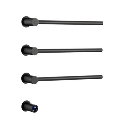 Toallero eléctrico premium de acero inoxidable resistente a salpicaduras IPX4 2