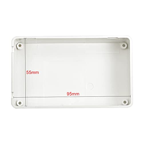 sourcing map 100 x 60 x 25mm(3,94 * 2,36 * 0,98Zoll)Elektronischer Kunststoff DIY Anschlusskasten Gehäuse Weiß