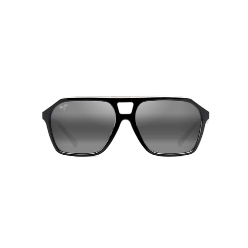 Image of Maui Jim Polarized Men's Wedges Aviator Sunglasses
