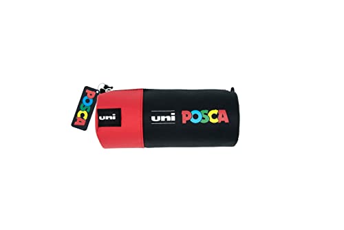 Posca Estuche Escolar Negro Rojo 8,5 x 19,5 cm