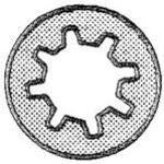 Abbatron/HH Smith, 1118, Washers Internal Tooth Steel Zinc 4.78mm 2 Screw Size (300 Item/s)