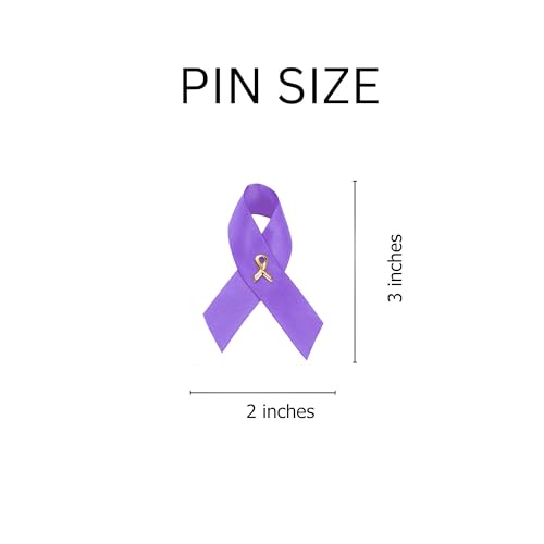 Image of 1 /2 /5 /10 /25 /50 /100pcs Satin Awareness Ribbon Pins (Pick your color), for Cancer & Disease Awareness, Bulk Quantities for Fundraising, Events, Gift Giving