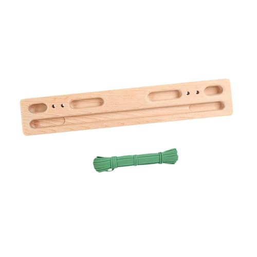 Yiju Climbing Hangboard Hand, Wrist and Forearm Strengthener Wooden Hang Board Wall Mount Climbing Training Board for Athletes