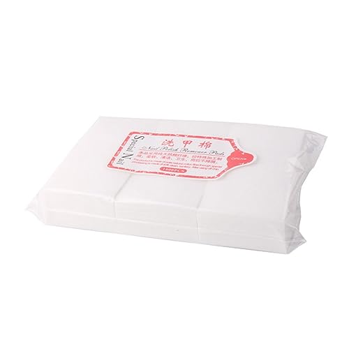NOLITOY 3000pcs Nail Polish Remover Pads Thickened Cotton Pads for Nail Polish Removal Alternative Perfect for Home Salon Use