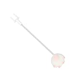 Yctze Elastisches Federspielzeug für Katzen – Interaktiver Metalldraht-Federstab mit Plüschball Zum Necken und Spielen von Haustieren (Katzenpfote weiß)