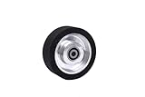 6x2 inch Belt Grinder Black Rubber smoth Contact Wheel, Belt Grinder smoth Rubber Wheels, with RMS4-2RS Bearings