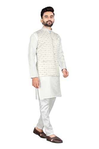 Image of Traditional Men's Kurta Koti Set (3 PCS SET)