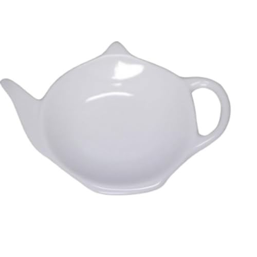 Porte-sachets de thé en Porcelaine Blanche, Blanc