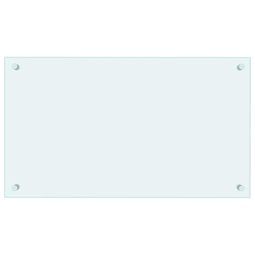 vidaXLKitchen Backsplash White 70 x 40 cm Tempered Glass