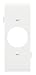 Legrand-Pass & Seymour PJSC7W Sectional Thermoplastic Wall Plate Junior Jumbo Single Receptacle Center Section, White