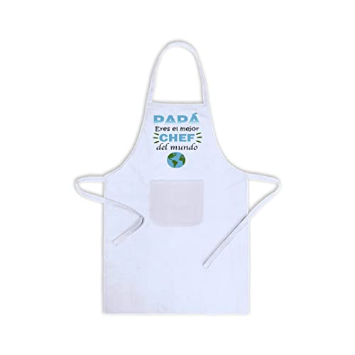 SAQUITOMAGICO Delantal divertido y gracioso Papa, Eres el Mejor Chef del Mundo.-regalo cumpleaños y fiestas (papa) Cover