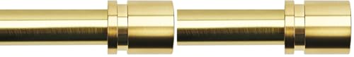 Image of Byondeth Curtain Rods for Windows 16 to 144 Inches Adjustable Length 1 Inch Diameter Window Curtain Rod with Aluminium Finials, Gold (Pack of 2)