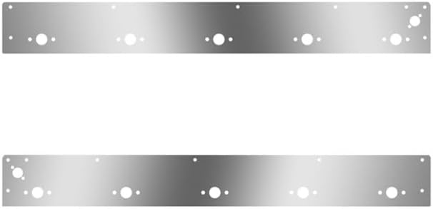 Technical Precision Replacement for Kenworth T800 Curved Glass Year 2024 Day Cab Panels with 10 P3 Light Holes Dual Step Lights