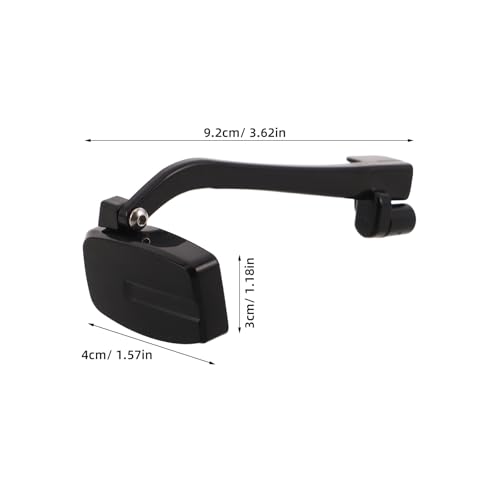 Espejo ciclismo clip de gafas en ABS negro regulable para bicicleta 2