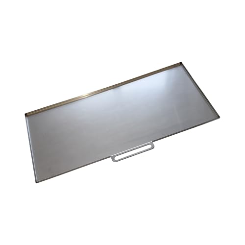 EWH Edelstahl Fettauffangblech/Fettwanne/Fettschublade für Gasgrill Enders Boston Black 3 Pro (510x265x10 mm) aus Edelstahl (Bitte unbedingt Maß prüfen !)