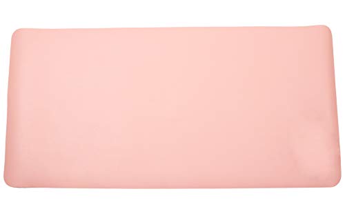 Image of MemeHo Upgraded Leather Desk Pad |Waterproof Desk Blotter Protector | Non-Slip Desk Writing Pad for Office Home (Color Pink / Blue, Size L70 * W35 cm)