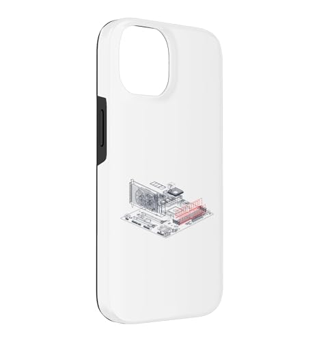 Image of RAM Card Wireframe Computer Motherboard IT Tech Geek Nerd Case for iPhone 14