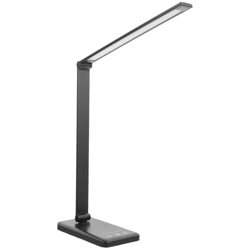 LIFKOME Lámpara De Escritorio LED Con Control Táctil De Brillo Diseño Ligero y Moderno Para Lectura y Estudio Casa Incluye Cable USB