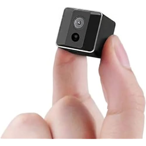 Mini Small Nanny Cam with Night Vision, Portable Body Cam, Surveillance Cameras for Home Security Indoor/Outdoor No WiFi Needed