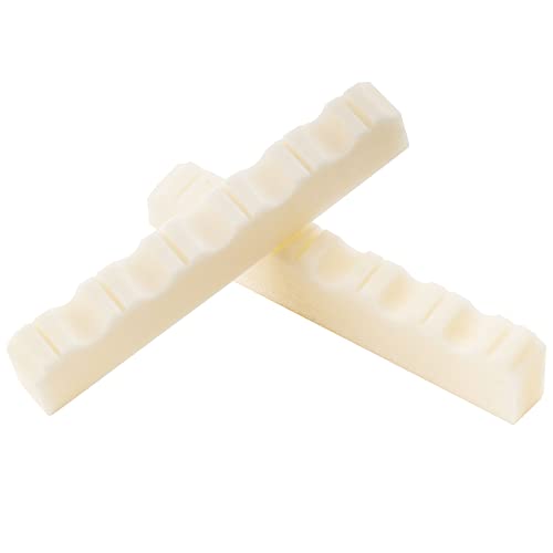 Musiclily Slotted 6 String Classical Guitar Bone Nut, Dj-07 52X6X9Mm (Pack Of 2) #TOP3